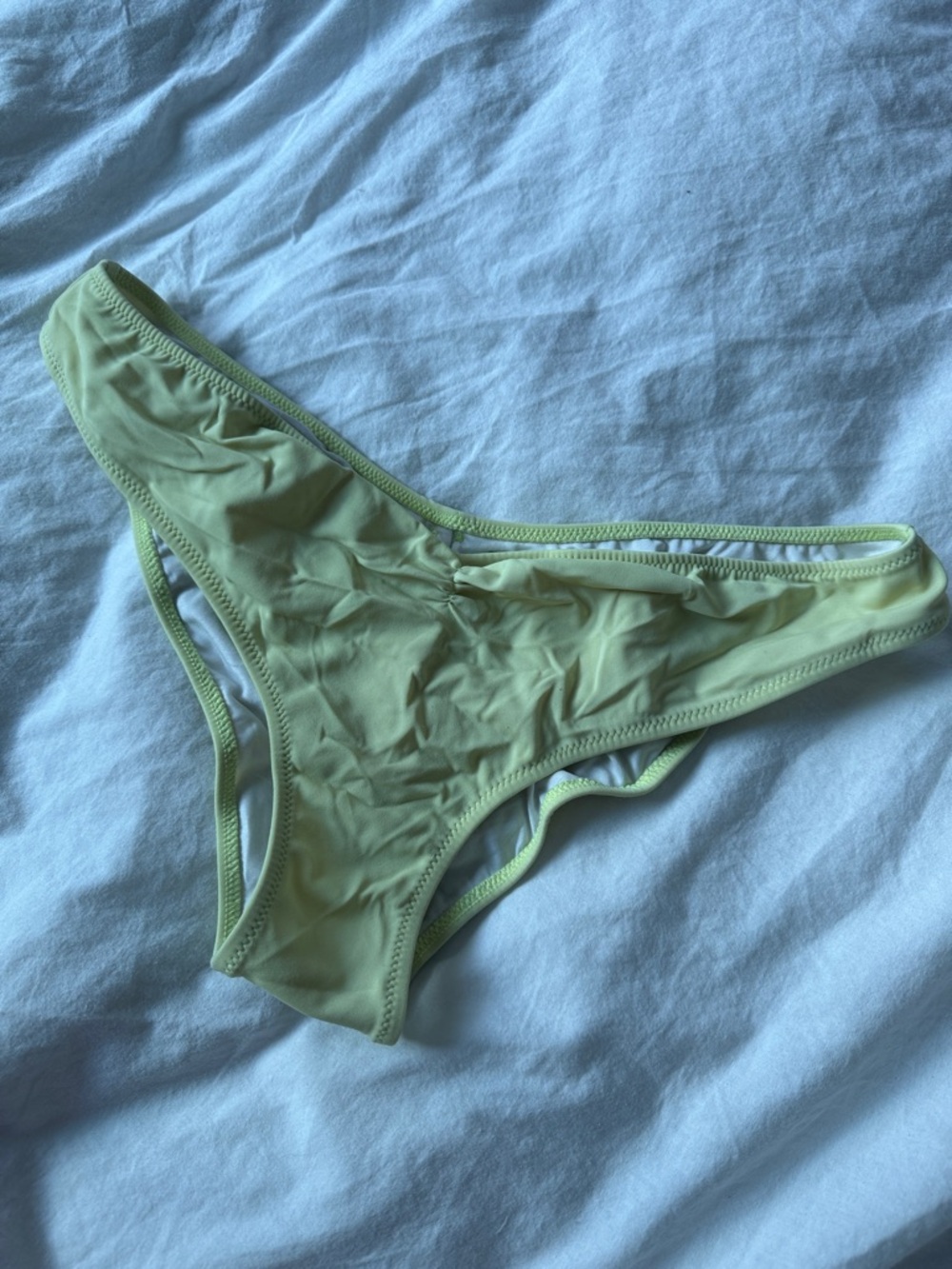 Lime Green Victorias Secret Pink Bikini Bottoms Vintage - low cut